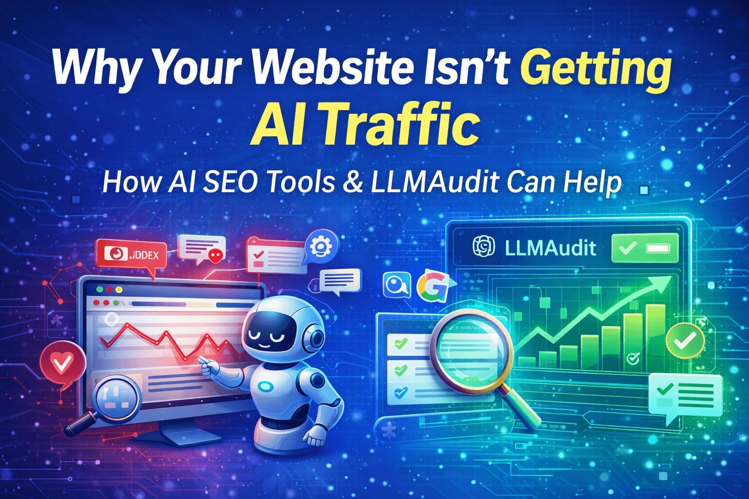 Why Your Website Isn't Getting AI Traffic: How AI SEO Tools and LLMAudit Can Help