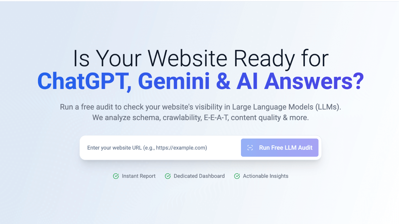 Preview of llmaudit.ai